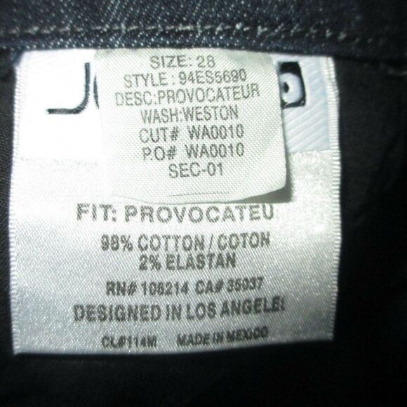 Provocateur in Weston Joe's Jeans Boot Cut Size 28 - Picture 4 of 6
